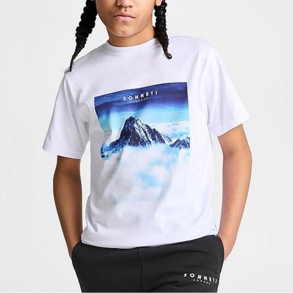 Sonneti Mountain White Graphic T-Shirt for Boys size XL